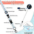 Cruise Lanyards, 2 Pack Adjustable Lanyard with Retractable Badge Key Reel, Phone Tether Tab and Waterproof ID Badge Holder for All Cruises Key Cards (Style B)