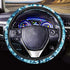 PZZ BEACH Hawaiian Steering Wheel Cover Universal Hibiscus Floral Print Vehicle Accessories for Women Girls