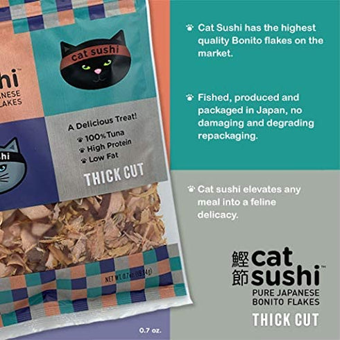Cat Sushi Bonito Flakes, Thick Cut, 0.7 oz