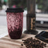 UNIVERSAL TRAVELLER Ceramic Coffee Travel Mug with Lid and Sleeve -16oz. Large, Eco-friendly Travel Coffee Mugs, Portable Tumbler, Reusable Travel Coffee Cup, Unique Ceramic Coffee Mug with Lid - Pink