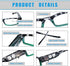 Reading Glasses with Light Bright LED Readers with Lights Reading Glasses Lighted Magnifier Nighttime Reader Compact Full Frame Eyewear Clear Vision Unisex Clear Vision Lighted Eye Glasses?+400