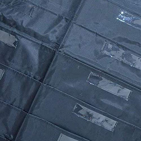 Hanging File Holder Organizer Rack, 10+10 Pocket Chart File Folders, Wall Mount, 10 Tier Folder Frame Hang Desk File, Calendar, Expanding File, Home Decor Shelf Bathroom, Rustic Bedroom, Board, Black