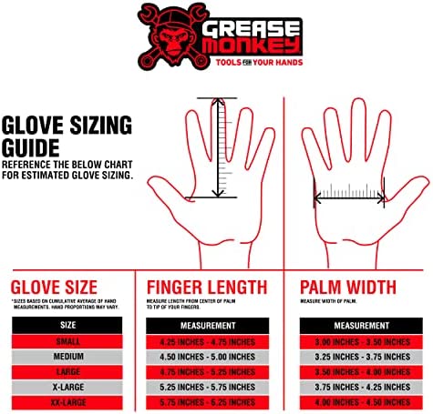Grease Monkey Pro Fingerless RhinoFlex Mechanic Gloves