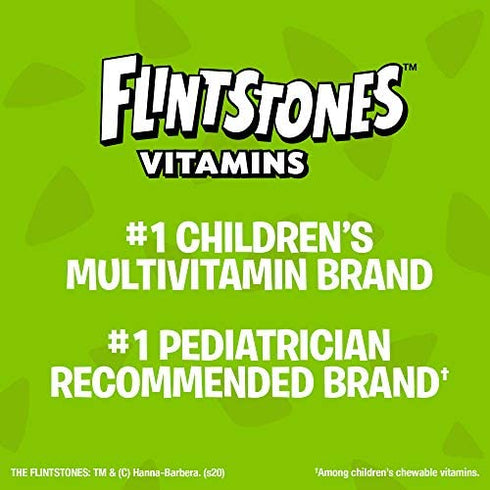 Flintstones Vitamins Chewable Kids Vitamins with Iron, Upgraded Formula Multivitamin for Kids & Toddlers, 160 Count