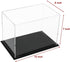 WANLIAN Clear Acrylic Display Case Assemble Countertop Box Cube Organizer Stand Dustproof Protection Showcase for Action Figures Toys Collectibles (10x6x7 inch; 25x15x18 cm)