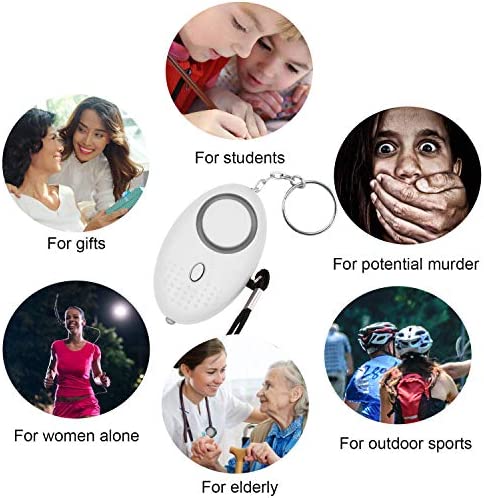 KOSIN Safe Sound Personal Alarm, 8 Pack 140DB Personal Security Alarm Keychain with LED Lights, Emergency Safety Alarm for Women, Men, Children, Elderly