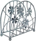 Antique Turquoise Metal Floral Petals & Branches Tabletop Napkin Holder, Freestanding Tissue Dispenser