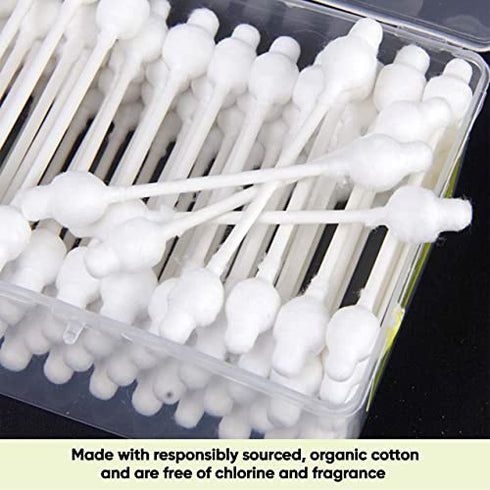 Sky Organics Organic Baby Cotton Swabs for Baby, 100% Pure Organic Cotton, GOTS Certified Organic Cotton, 180 Count