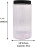 6 Pack 40 oz Plastic Jars With Lids, Extra Labels, 1 Pen, Clear PET Seal Jar for Food Storage,Wide Opening Storage jar For Dry Food, Peanut, Powder, Kitchen & Craft Storage by ZMYBCPACK