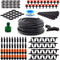 Flantor Garden Irrigation System, 1/4" Blank Distribution Tubing Watering Drip Kit/DIY Saving Water Automatic Irrigation Equipment Set for Garden Greenhouse, Flower Bed,Patio,Lawn