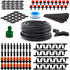 Flantor Garden Irrigation System, 1/4" Blank Distribution Tubing Watering Drip Kit/DIY Saving Water Automatic Irrigation Equipment Set for Garden Greenhouse, Flower Bed,Patio,Lawn