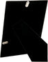 Quality Modern Silver Plated Contemporary 5" x 7" Single Picture Photo Frame Landscape or Portrait for Table - Black Velvet Backing