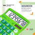 CATIGA CD-8185 Office and Home Style Calculator - 8-Digit LCD Display - Suitable for Desk and On The Move use. (Green)