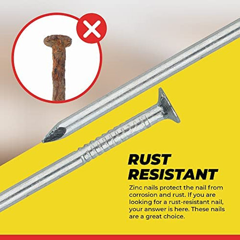 Qualihome Hardware Nail Assortment Kit, Includes Finish, Wire, Common, Brad and Picture Hanging Nails