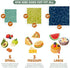Reusable Food Wraps w/Beeswax Assorted 9 Packs - Eco-Friendly Reusable Wraps, Biodegradable, Zero Waste, Organic, Sustainable, Plastic-Free Food Storage, 5S, 3M, 1L w/ Abstract Curves Pattern