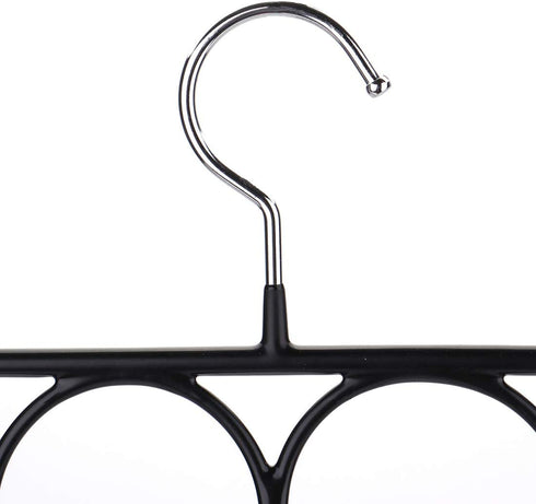 Tosnail 3 Pack Total 48 Rings Steel Non-Slip Tie Hanger Scarf Hangers Scarf Organizer Scarf Holder Legging Hanger Closet Space Saver