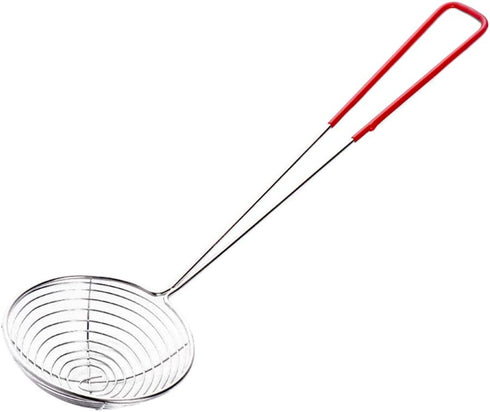 Hemoton 6Pcs Skimmer Slotted Spoon Boba Pearl Scoop Strainers Colander Stainless Steel Slotted Spoon Kitchen Strainer Ladle for Kitchen Frying Food Pasta Spaghetti Noodle