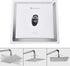 HIGH PRESSURE Rain Shower head, NearMoon High Flow Stainless Steel Square ShowerHead, Pressure Boosting Design, Awesome Shower Experience Even At Low Water Flow (8 Inch, Chrome Finish)