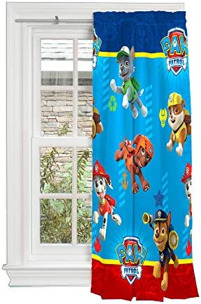 Franco MU5678 Kids Room Darkening Window Curtain Panel, 42" x 63", Paw Patrol