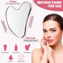 Gua Sha Facial Tool, Stainless Steel GuaSha Massage Tool Natural Universal Facial Beauty Silver Metal Gua Sha Board for SPA Acupuncture Tighten Skin Scraping Massage Tool for Face with Travel Pouch
