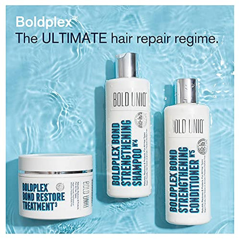 BoldPlex 3 Hair Mask - Deep Conditioner Protein Treatment for Dry, Damaged Hair - Conditioning Moisturizer Products for Curly, Bleached, or Frizzy Hair - Vegan & Cruelty Free - 6.76 Fl Oz