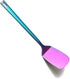 HOMQUEN Rainbow Spatulas, Stainless Steel Solid Turner Titanium Rainbow Plating, Metal Spatulas Turner for Cooking, Rainbow Kitchen Spatulas Barbecue Spatulas, Dishwasher Safe