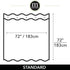 mDesign Hotel Quality Polyester/Cotton Blend Machine Washable Fabric Shower Curtain with Waffle Weave and Rust-Resistant Metal Grommets for Bathroom Showers and Bathtubs - 72" x 72" - Sand/Khaki
