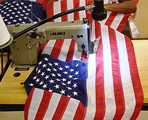 US Flag Factory - 2x3 FT US AMERICAN FLAG (Embroidered Stars & Sewn Stripes) Outdoor SolarMax Nylon Flag - Made in America - Premium Quality (2'x3')