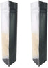 QQ Studio Pack of 100 Translucent Front Matte Black Poly Plastic Resealable Bags (1.7oz (4" x 6"), Stand-Up Pouch)