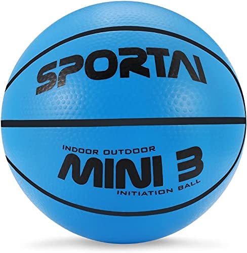 Sport AI Small Basketball Kids ,Mini Basketball 5.5inch, Cute Bouncy Balls for Kids,Safe and Soft to Handheld ,Blue