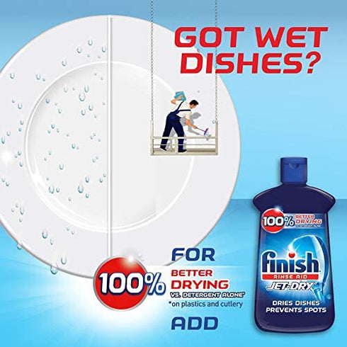 Finish Jet Dry Dishwasher Rinse Aid, 8.45 Ounce