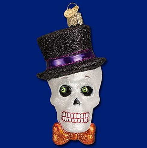 Old World Christmas Ornaments: Halloween Decorations Glass Blown Ornaments for Christmas Tree, Top Hat