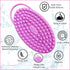 Avilana Exfoliating Silicone Body Scrubber Easy to Clean, Lathers Well, Long Lasting, And More Hygienic Than Traditional Loofah (Blue)