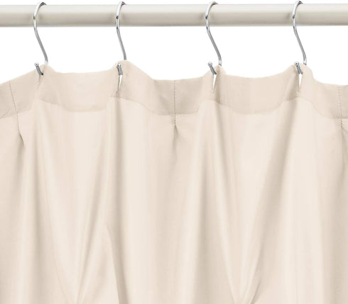 Amazon Basics Pinched Pleat Bathroom Shower Curtain - Beige, 72 Inch