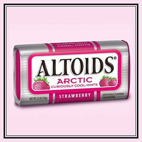 ALTOIDS Arctic Strawberry Mints, 1.2 Ounce (Pack of 8)