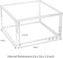 NIUBEE Small Acrylic Box with Lid, Clear Box Square Container to Hold Staples, Highlighters, Adhesive Tape, Paper Clips, Stamps, Stackable Mult-Purpose for Office and Home (Medium)