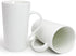 Momugs 20 OZ Simple Pure White Mug (Set of 2) Plain Large Tall White Ceramic Milk Tea Coffee Mug with Handle as A Gift for Dad Mom Friends, 2pcs