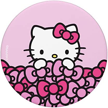 Hello Kitty Pink Bows PopSockets PopGrip: Swappable Grip for Phones & Tablets