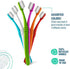Preserve Eco Friendly Adult Toothbrushes, Made in The USA from Recycled Plastic, Lightweight Pouch, Soft Bristles, Colors Vary, 6 Count