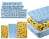Tontukatu Pack n Play Stretchy Fitted Playard Sheet Set 2 Pack Jersey Knit Ultra Soft Baby Boy Girl Portable Mini Crib Sheets,Convertible Playard Mattress Cover,Penguin Crocodile Monkey Blue Yellow