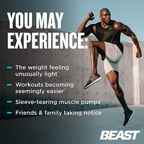 Beast Sports Nutrition Super Test Maximum - 120 Capsules - Boost Natural Testosterone Levels - Maximize Strength, Burn Body Fat, Faster Recovery & Increase Performance - 30 Servings