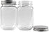 novelinks 16 Ounce Clear Plastic Jars Containers With Screw On Lids - Refillable Round Empty Plastic Slime Storage Containers for Kitchen & Household Storage - BPA Free (10 Pack)