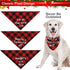 BINGPET Christmas Dog Bandanas - 3 Pack Plaid Pet Triangle Scarfs with Printing for Small Medium Large Dogs