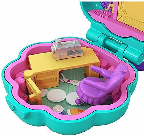 Polly Pocket Tiny Pocket Places Studio Compact with Micro Lila Doll & Accessories