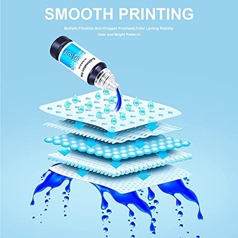 CoYlBod Sublimation Ink Refilled Ink Bottles Compatible for ET-2800 ET-2803 ET-2720 ET-4700 ET-4750 ET-4760 ET-2700 ET-2750 ET-2760 ET-3710 ET-15000 ET-3700 ET-3750 ET-3760 ET-3850