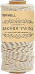 Tenn Well Bakers Twine, 328 Feet 3Ply Cotton Kitchen Twine Food Safe Cooking String for Tying Meat, Trussing Chickens, Making Sausage and More