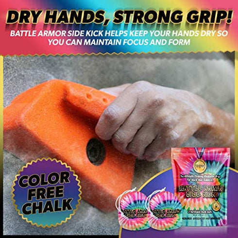 2 Chalk Balls for Outdoor Indoor Rock Climbing Chalk Bag. Refillable Chalk Ball for Chalk Bag for Rock Climbing, Gymnastics Chalk, Weightlifting Chalk. Workout Chalk Ball. Workout Chalk for Hands.