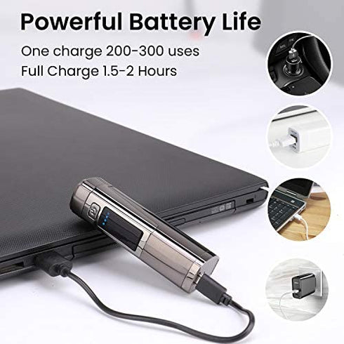 Triple Arc Lighter Plasma Lighter Windproof Lighter Rechargeable Electric Lighter Rechargeable USB Survival Lighter with LED Battery Indicator for Fire Outdoors Adventure Camping Hiking