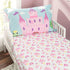 EVERYDAY KIDS 3-Piece Toddler Fitted Sheet, Flat Sheet and Pillowcase Set - Princess Storyland - Soft Breathable Microfiber Girls Toddler Sheets Set - Toddler Bed Sheets