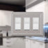 Amerelle Continental Triple Rocker Cast Metal Wallplate in Satin Nickel